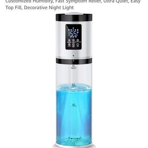 Digital Humidifier with Blue Water Tank
